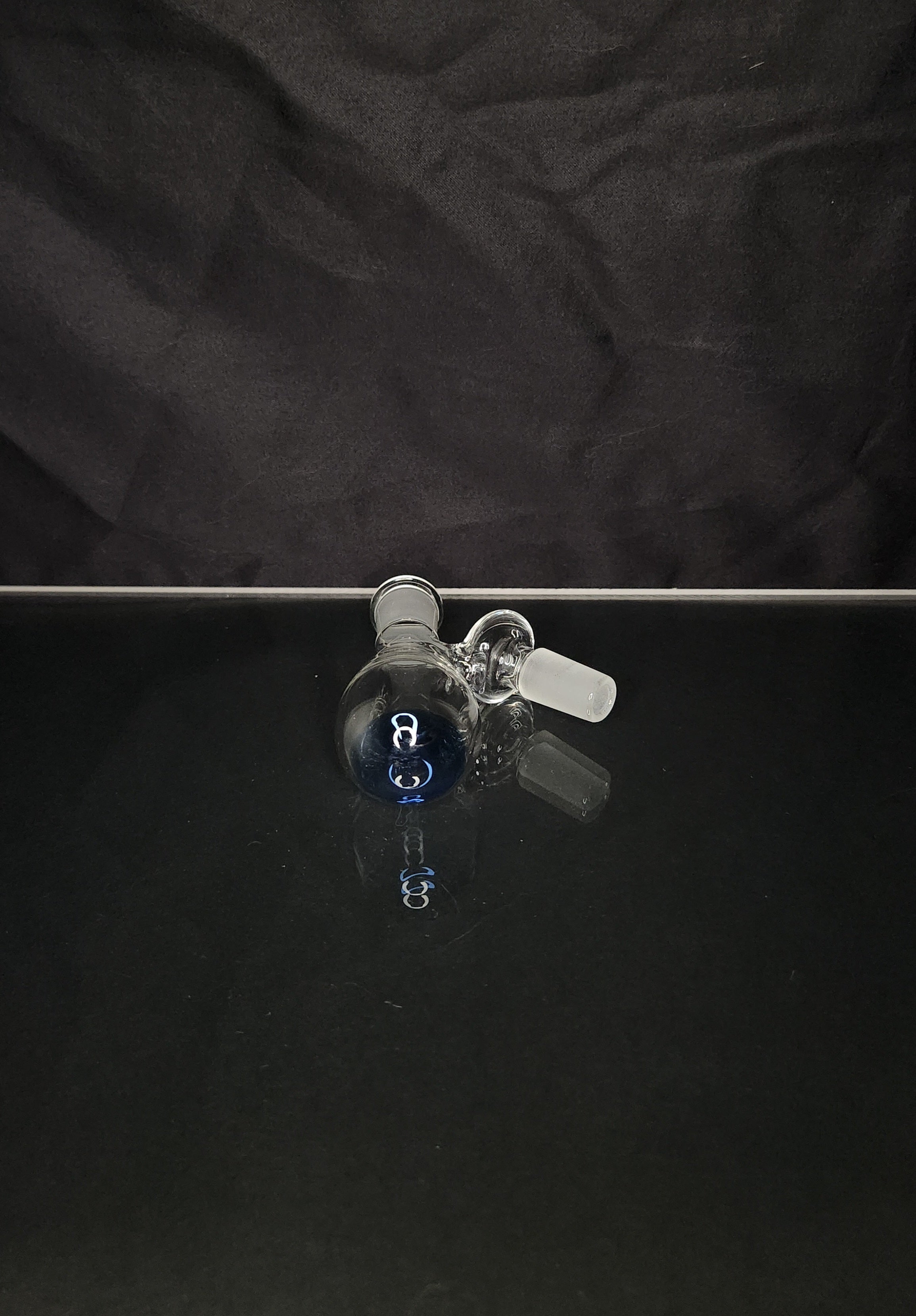 Benwa Glass 14mm 45° Dry Ash Catcher In Cobalt