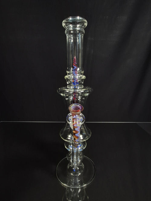 16" Dood Data X Driss Glass Horny Vase Recycler Collab