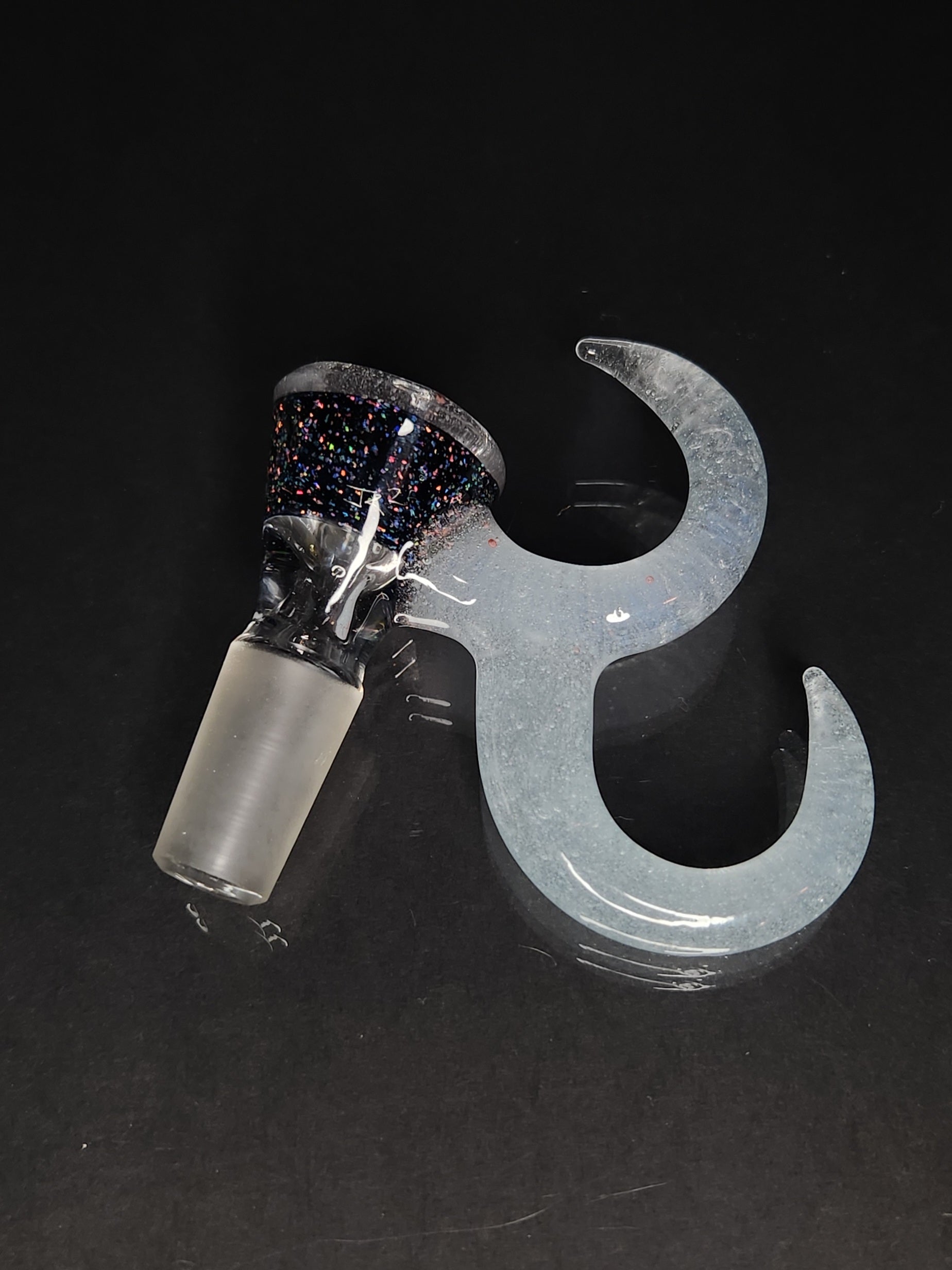 Gump Glass 14mm 1 Hole Crushed Opal Slide