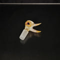 Benwa Glass 14mm 1 Hole Eye Sculpture Slides