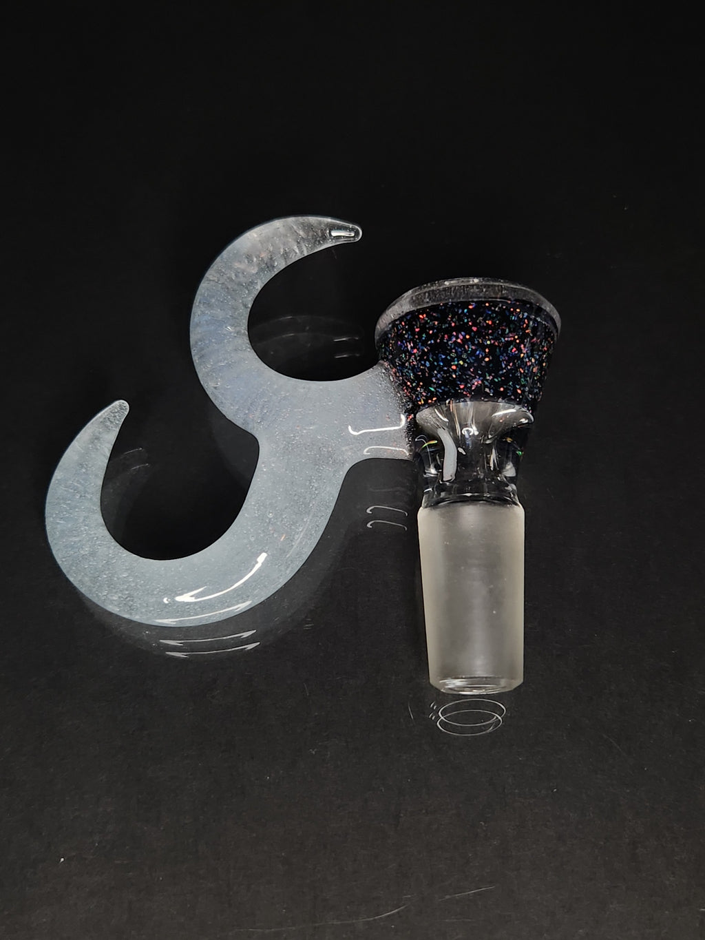 Gump Glass 14mm 1 Hole Crushed Opal Slide