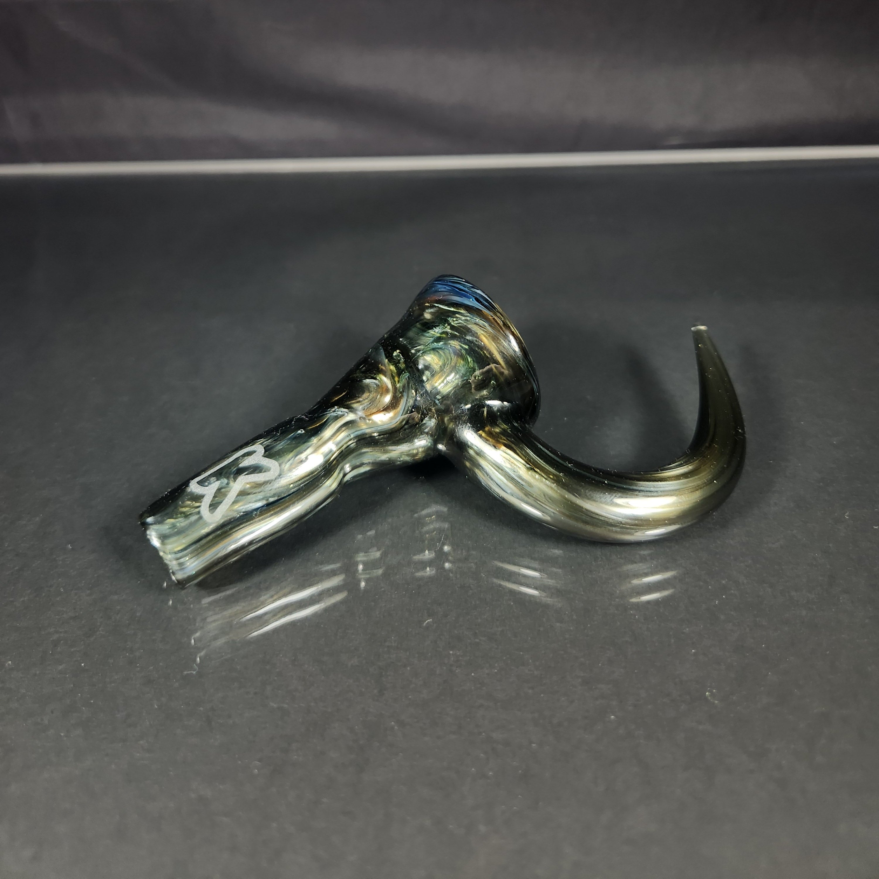 Kobb Glass 18mm 4 Hole Fully Worked Horn Slide