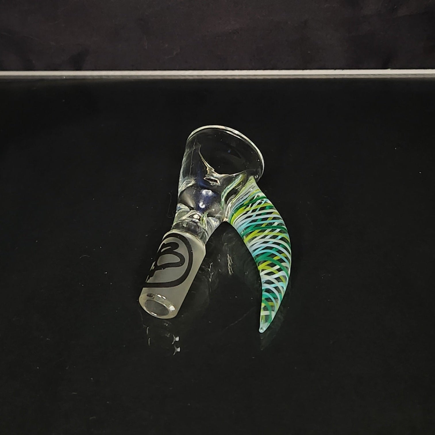 Benwa Glass 14mm 1 Hole Horn Slides