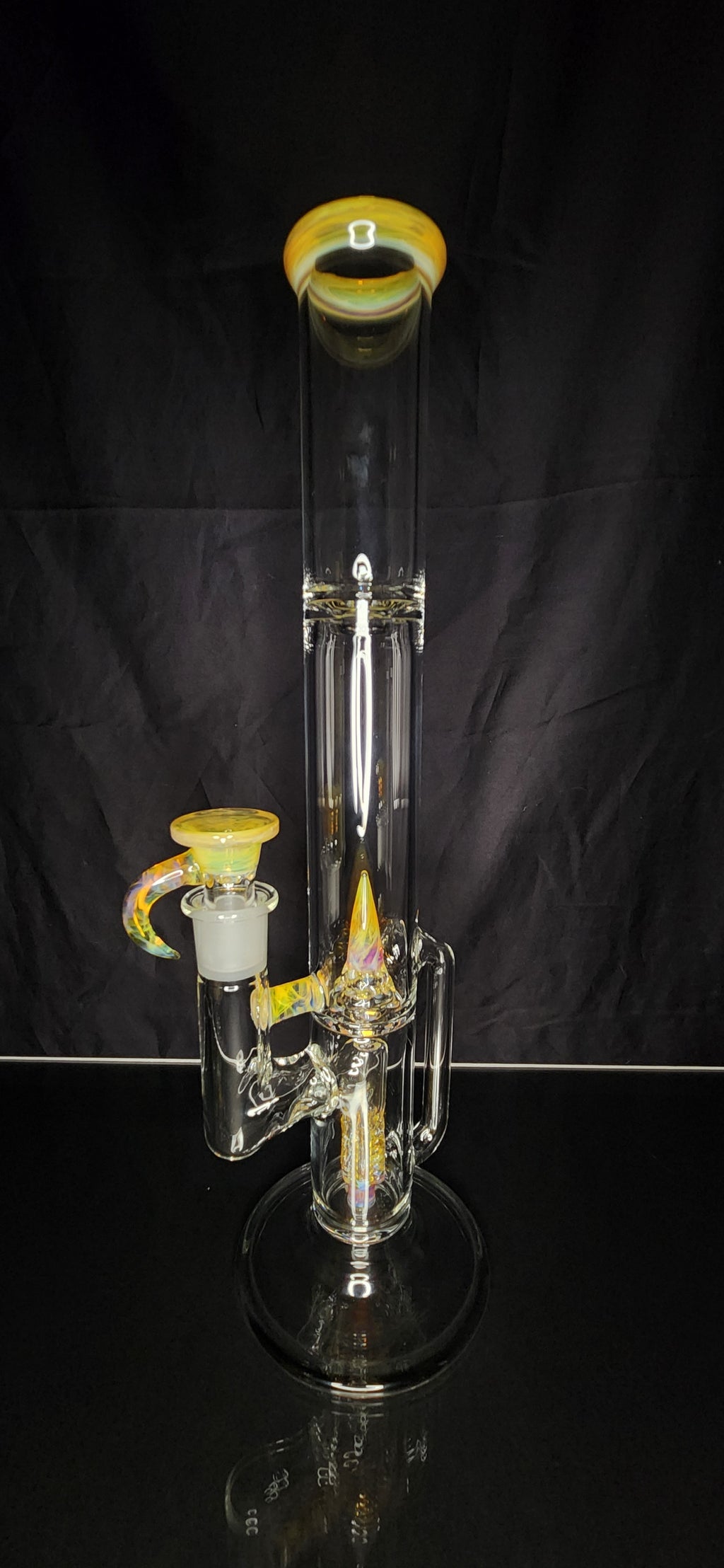 16" Oekp Glass Lighthouse To O Cap With Drain In NS Yellow